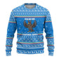 Equatorial Guinea Christmas Ugly Christmas Sweater Nzalang Noel Eagle Flag Snowflakes - African Pride