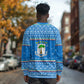 Equatorial Guinea Christmas Long Sleeve Shirt Nzalang Noel Eagle Flag Snowflakes - African Pride