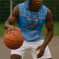 Equatorial Guinea Christmas Sleeveless Hoodie Nzalang Noel Eagle Flag Snowflakes - African Pride