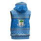 Equatorial Guinea Christmas Sleeveless Zip Hoodie Nzalang Noel Eagle Flag Snowflakes - African Pride