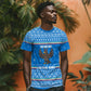 Equatorial Guinea Christmas T shirt Nzalang Noel Eagle Flag Snowflakes - African Pride