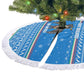 Equatorial Guinea Christmas Tree Skirt Nzalang Noel Eagle Flag Snowflakes - African Pride