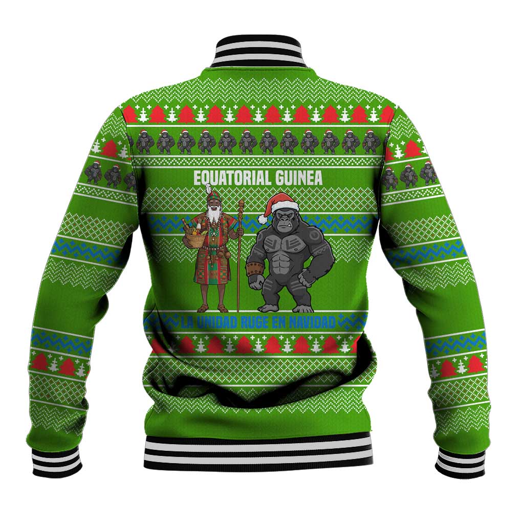 Equatorial Guinea Christmas Baseball Jacket Santa Gorilla Gift Basket - African Pride