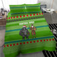 Equatorial Guinea Christmas Bedding Set Santa Gorilla Gift Basket - African Pride