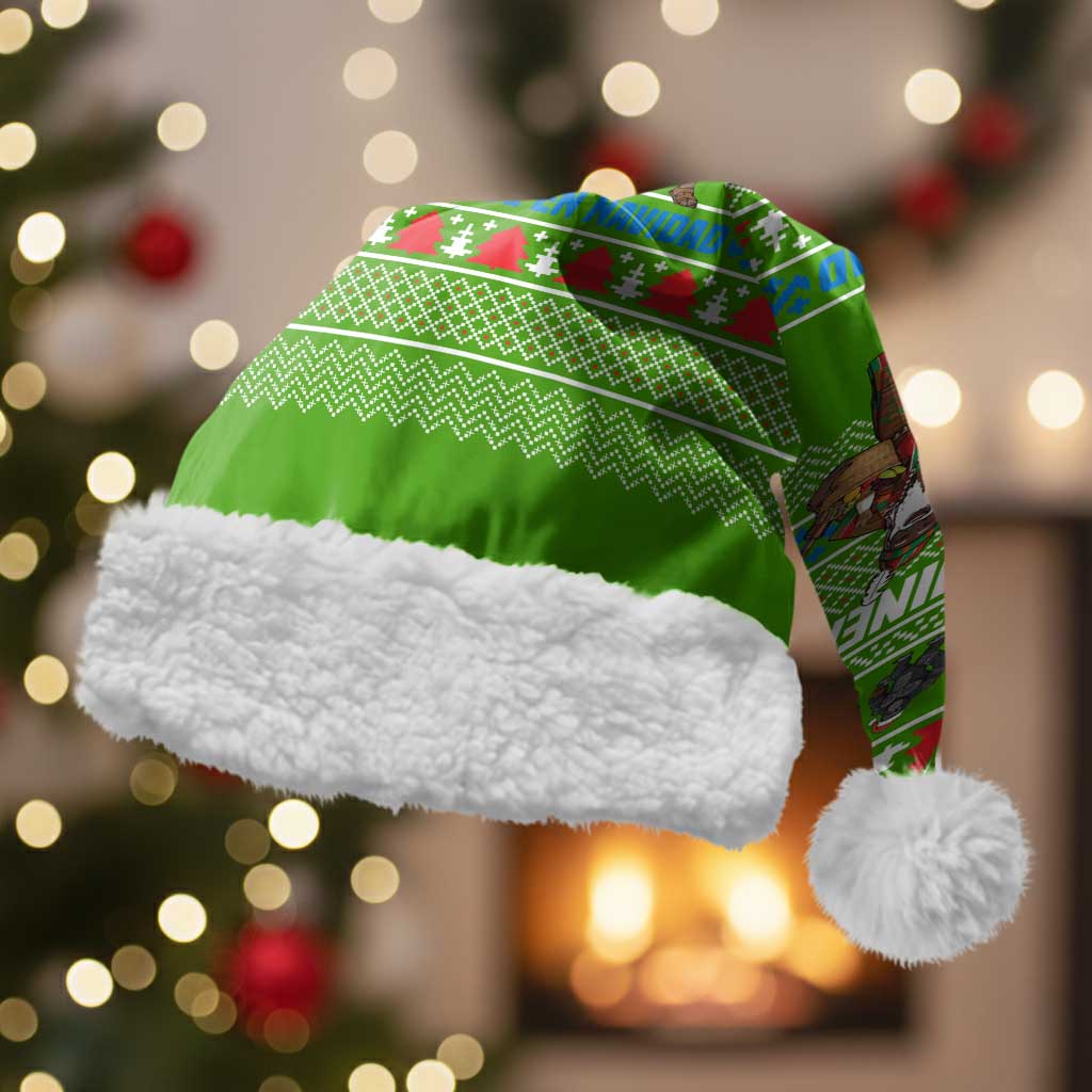 Equatorial Guinea Christmas Santa Hat Santa Gorilla Gift Basket - African Pride