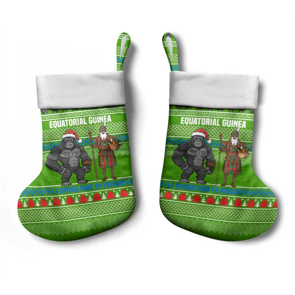 Equatorial Guinea Christmas Stocking Santa Gorilla Gift Basket - African Pride