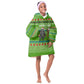 Equatorial Guinea Christmas Kid Wearable Blanket Hoodie Santa Gorilla Gift Basket - African Pride