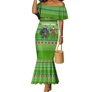 Equatorial Guinea Christmas Mermaid Dress Santa Gorilla Gift Basket - African Pride