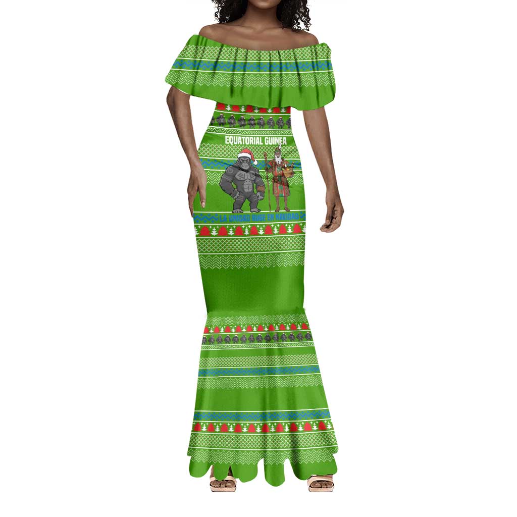 Equatorial Guinea Christmas Mermaid Dress Santa Gorilla Gift Basket - African Pride