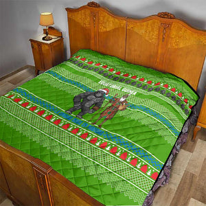 Equatorial Guinea Christmas Quilt Santa Gorilla Gift Basket - African Pride