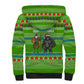 Equatorial Guinea Christmas Sherpa Hoodie Santa Gorilla Gift Basket - African Pride
