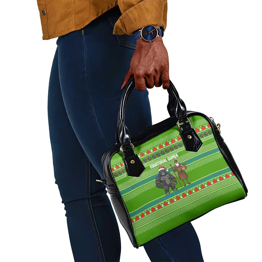 Equatorial Guinea Christmas Shoulder Handbag Santa Gorilla Gift Basket - African Pride