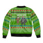 Equatorial Guinea Christmas Sleeve Zip Bomber Jacket Santa Gorilla Gift Basket - African Pride