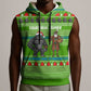 Equatorial Guinea Christmas Sleeveless Hoodie Santa Gorilla Gift Basket - African Pride