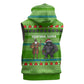 Equatorial Guinea Christmas Sleeveless Zip Hoodie Santa Gorilla Gift Basket - African Pride