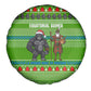 Equatorial Guinea Christmas Spare Tire Cover Santa Gorilla Gift Basket - African Pride