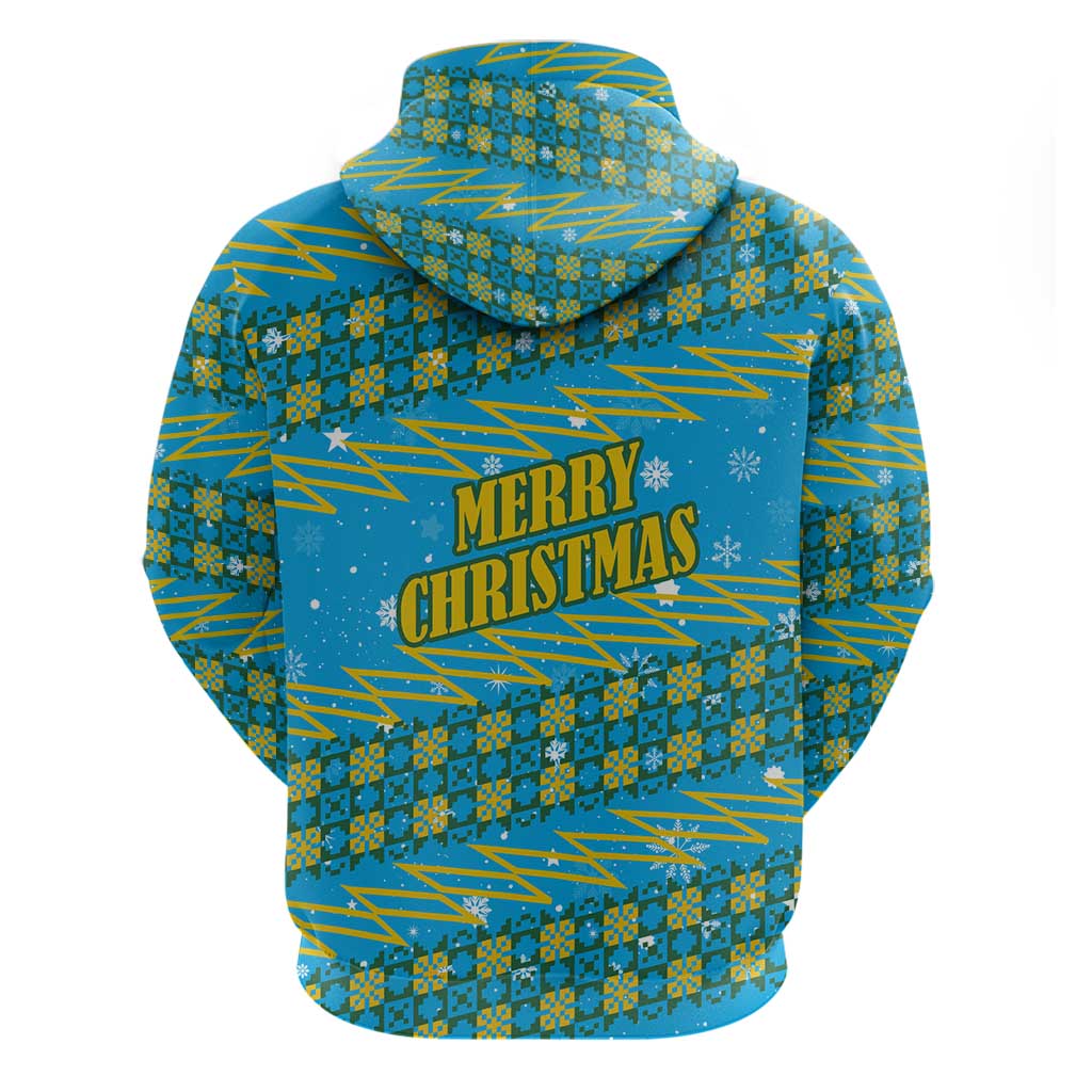 Rwanda Christmas Hoodie Festive Geometric Motifs and Bold Typography - African Pride