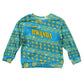 Rwanda Christmas Kid Ugly Christmas Sweater Festive Geometric Motifs and Bold Typography - African Pride