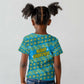 Rwanda Christmas Kid T shirt Festive Geometric Motifs and Bold Typography - African Pride