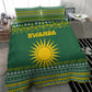 Rwanda Christmas Bedding Set National Emblem and Radiant Sun Motif - African Pride
