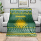 Rwanda Christmas Blanket National Emblem and Radiant Sun Motif - African Pride