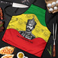 Haile Selassie I Apron Ethiopia Lion of Judah and Conquering Lion Pattern Tribute - African Pride