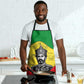 Haile Selassie I Apron Ethiopia Lion of Judah and Conquering Lion Pattern Tribute - African Pride
