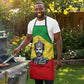 Haile Selassie I Apron Ethiopia Lion of Judah and Conquering Lion Pattern Tribute - African Pride