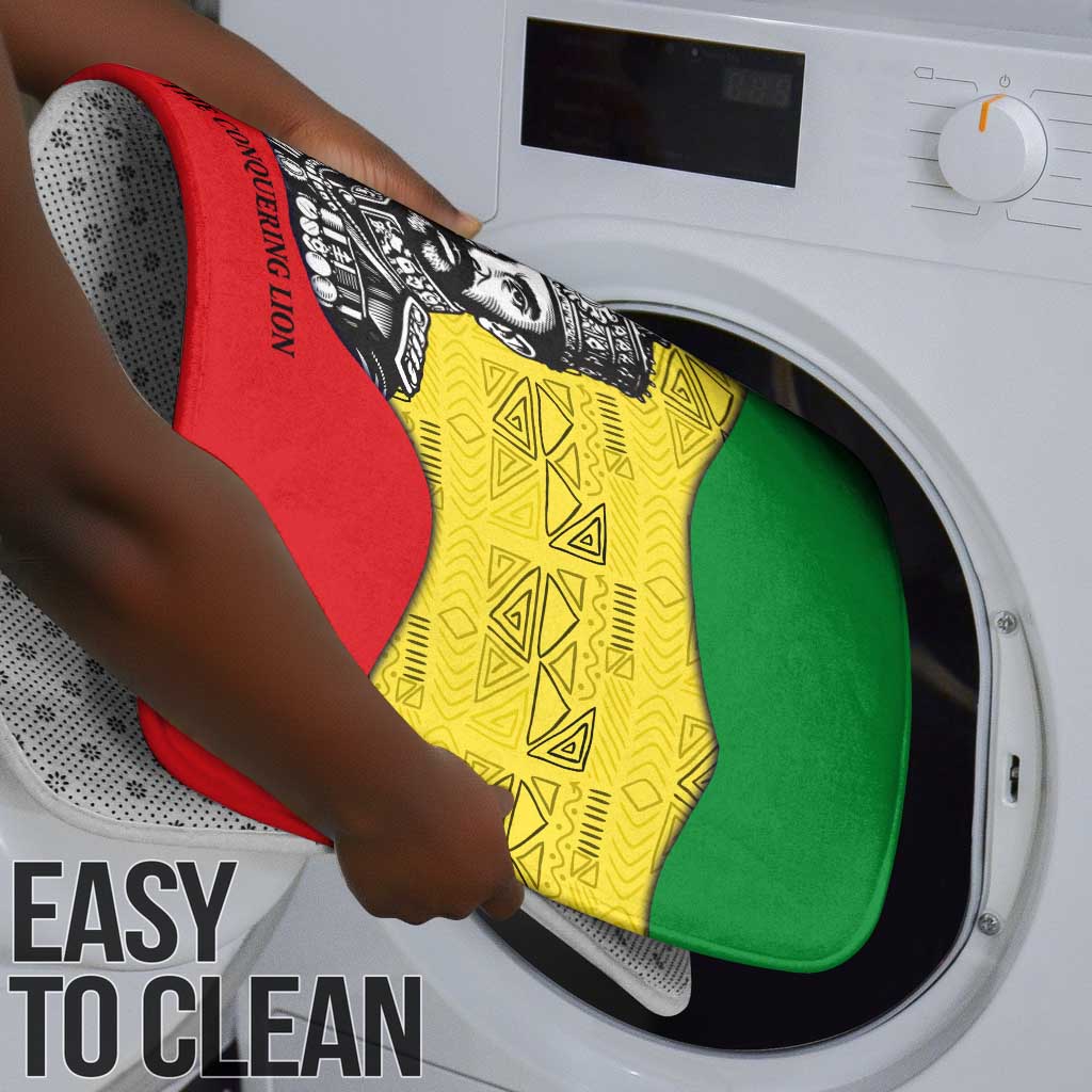 Haile Selassie I Bathroom Set Ethiopia Lion of Judah and Conquering Lion Pattern Tribute - African Pride