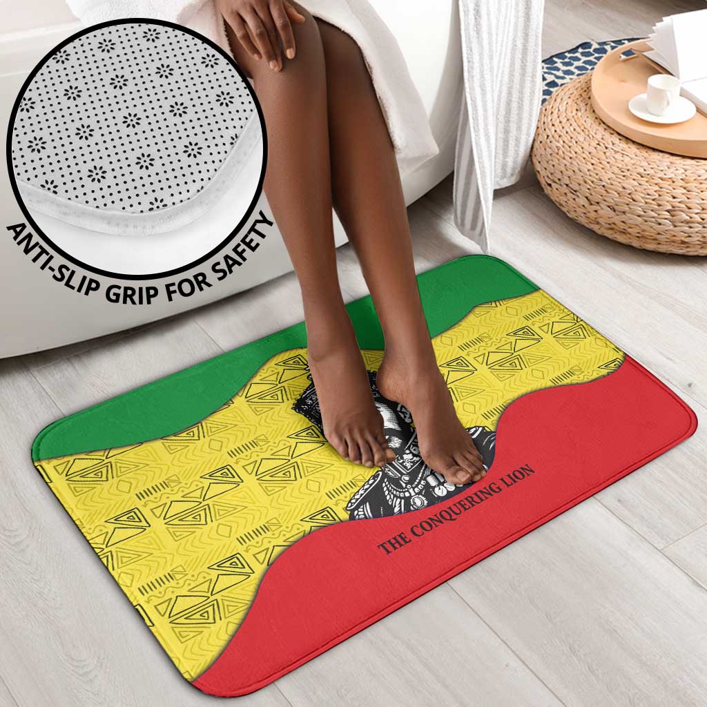 Haile Selassie I Bathroom Set Ethiopia Lion of Judah and Conquering Lion Pattern Tribute - African Pride