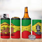 Haile Selassie I 4 in 1 Can Cooler Tumbler Ethiopia Lion of Judah and Conquering Lion Pattern Tribute - African Pride