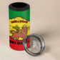 Haile Selassie I 4 in 1 Can Cooler Tumbler Ethiopia Lion of Judah and Conquering Lion Pattern Tribute - African Pride