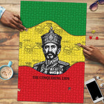 Haile Selassie I Puzzle Ethiopia Lion of Judah and Conquering Lion Pattern Tribute - African Pride