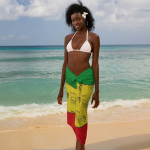 Haile Selassie I Sarong Ethiopia Lion of Judah and Conquering Lion Pattern Tribute - African Pride