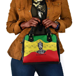 Haile Selassie I Shoulder Handbag Ethiopia Lion of Judah and Conquering Lion Pattern Tribute - African Pride