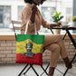 Haile Selassie I Tote Bag Ethiopia Lion of Judah and Conquering Lion Pattern Tribute - African Pride