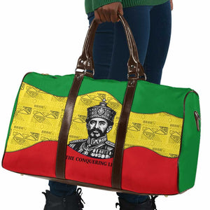 Haile Selassie I Travel Bag Ethiopia Lion of Judah and Conquering Lion Pattern Tribute - African Pride