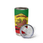 Haile Selassie I Tumbler Cup Ethiopia Lion of Judah and Conquering Lion Pattern Tribute - African Pride