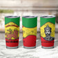 Haile Selassie I Tumbler Cup Ethiopia Lion of Judah and Conquering Lion Pattern Tribute - African Pride