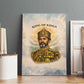 Haile Selassie I Ethiopia Canvas Wall Art with King of Kings and Conquering Lion Cloud Rays and Regal Portrait - African Pride