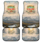 Haile Selassie I Ethiopia Car Mats with King of Kings and Conquering Lion Cloud Rays and Regal Portrait - African Pride
