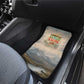 Haile Selassie I Ethiopia Car Mats with King of Kings and Conquering Lion Cloud Rays and Regal Portrait - African Pride