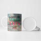Haile Selassie I Ethiopia Ceramic Mug with King of Kings and Conquering Lion Cloud Rays and Regal Portrait - African Pride