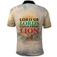 Haile Selassie I Ethiopia Polo Shirt with King of Kings and Conquering Lion Cloud Rays and Regal Portrait