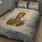 Haile Selassie I Ethiopia Quilt Bed Set with King of Kings and Conquering Lion Cloud Rays and Regal Portrait - African Pride