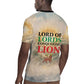 Haile Selassie I Ethiopia Rugby Jersey with King of Kings and Conquering Lion Cloud Rays and Regal Portrait