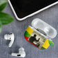 Ethiopia Haile Selassie I AirPods Case with Addis Ababa 1963 Speech Quote Pan-African Flag Colors and Kente Pattern - African Pride