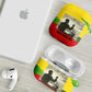 Ethiopia Haile Selassie I AirPods Case with Addis Ababa 1963 Speech Quote Pan-African Flag Colors and Kente Pattern - African Pride