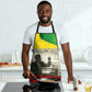 Ethiopia Haile Selassie I Apron with Addis Ababa 1963 Speech Quote Pan-African Flag Colors and Kente Pattern - African Pride