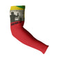 Ethiopia Haile Selassie I Arm Sleeves with Addis Ababa 1963 Speech Quote Pan-African Flag Colors and Kente Pattern